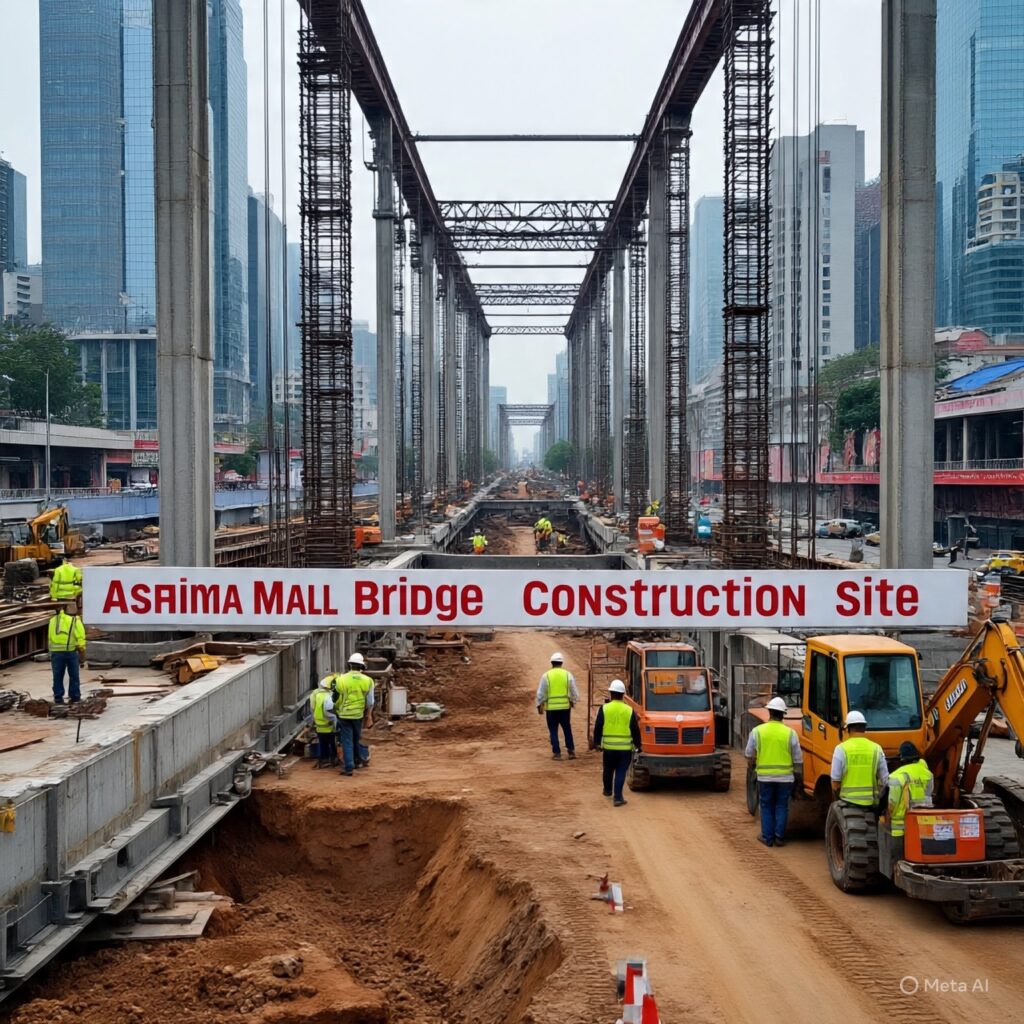 Ashima Mall Bridge Construction