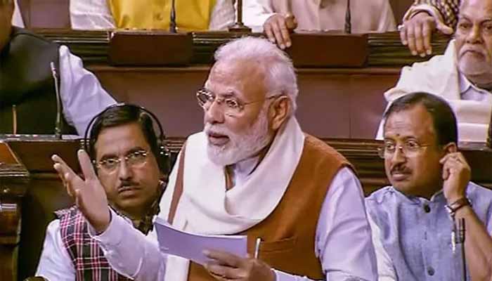PM Modi attack on Congress while speaking on President address, PM read long list,