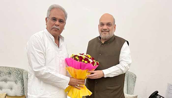 Chief Minister Bhupesh Baghel calls on Union Home Minister Amit Shah in New Delhi