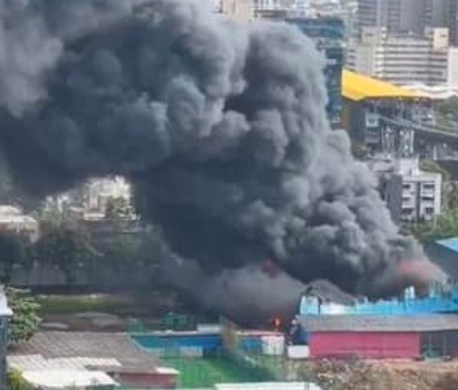 Fire in Andheri: A huge fire broke out in Andheri, Mumbai, fire brigade team on the spot