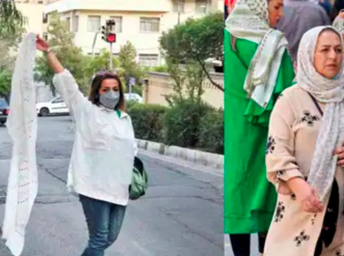Hijab ka Virodh: Muslim women took to the streets for freedom from hijab...Watch in video