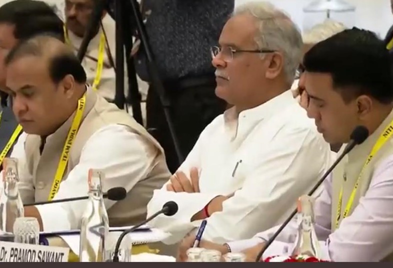 CM in New Delhi: Keeping these issues in front, Baghel made a demand in NITI Aayog
