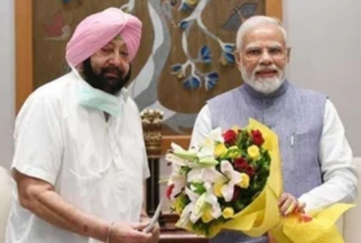 Merger BJP: Amarinder Singh will join BJP today along with son and daughter