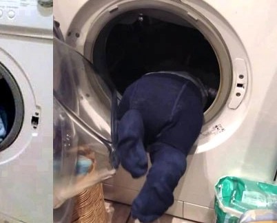 Horrible Accident: One and a half year old kept washing in the washing machine for 15 minutes… what happened after that
