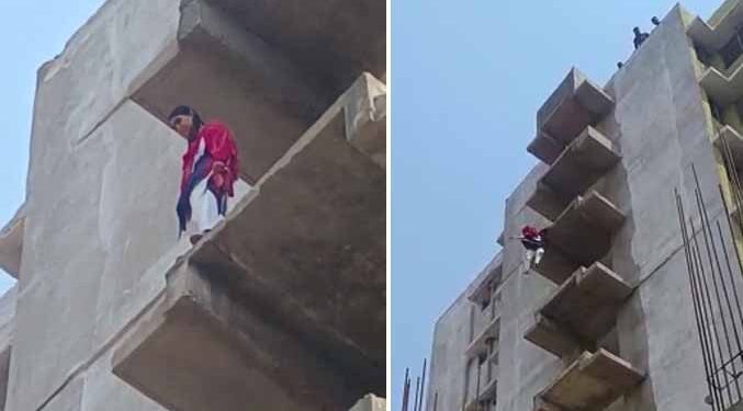 Suicide Video: A heart-wrenching video of suicide surfaced… jumped from the 6th floor and died