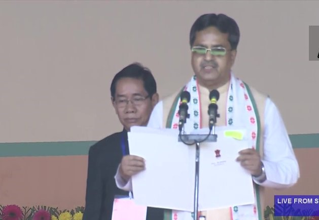 Manik Saha: Manik Saha took oath as CM of Tripura, CMs of many states including PM Modi included