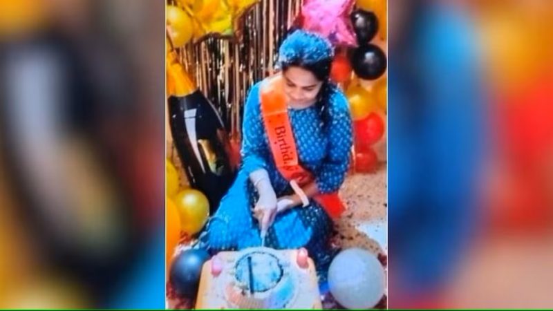 GF's Birthday: Shocking news...! Birthday cake cut by girlfriend… then BF gave terrible punishment…
