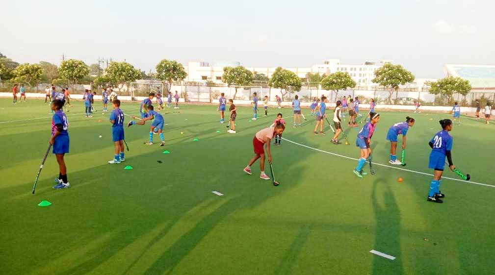 122 male and 120 female players were selected in the selection trial for Khelo India Rural and Indigenous National Games