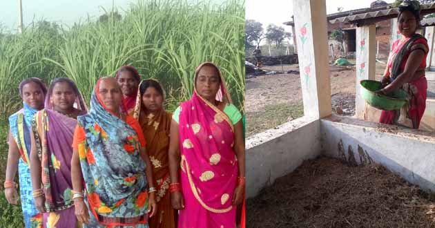 Women of the group are becoming financially capable by producing sugarcane, greens and vegetables in Gauthan