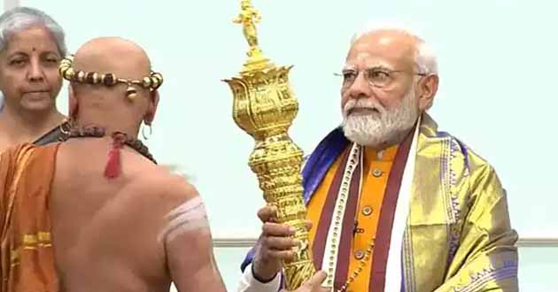 Prime Minister Modi inaugurated the new Parliament House and installed the scepter 'Sengol'
