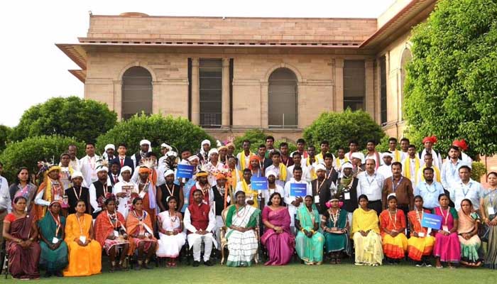 Chhattisgarh's Special Backward Tribes team met the President