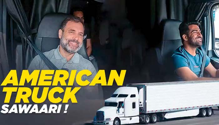 Rahul Gandhi asked a truck driver in America, how much do you earn? you will be surprised to hear the answer