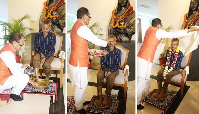 The tribal man on whom BJP leader urinated, CM Shivraj apologized and washed his feet