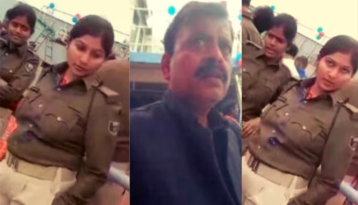 Video of female constable went viral, female constable became enraged as magistrate asked for water…