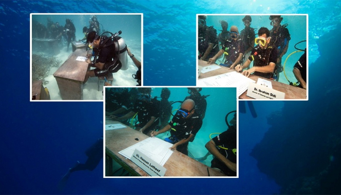 Maldives government cabinet meeting in deep sea; What Is The REAL Reason?