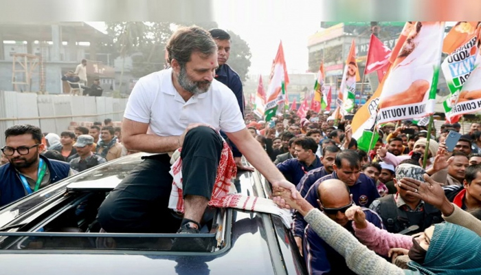 As Rahul Gandhi's Nyay Yatra progresses in Assam, 150 Congress leaders join BJP!