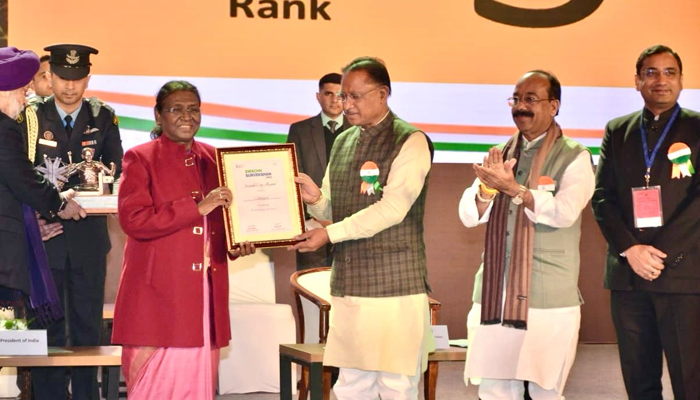 BREAKING: Chhattisgarh ranked third in the category of cleanest states in Swachh Survekshan 2023.