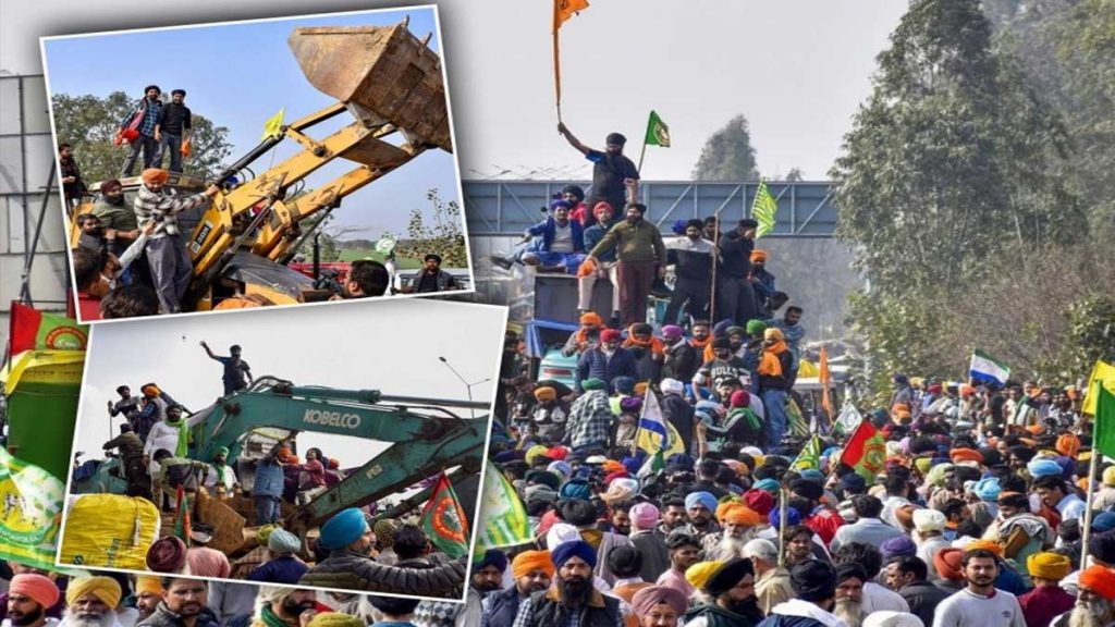 Farmers' 'Dilli Chalo' 1200 tractors, JCB, Poklane machines marched towards the capital..