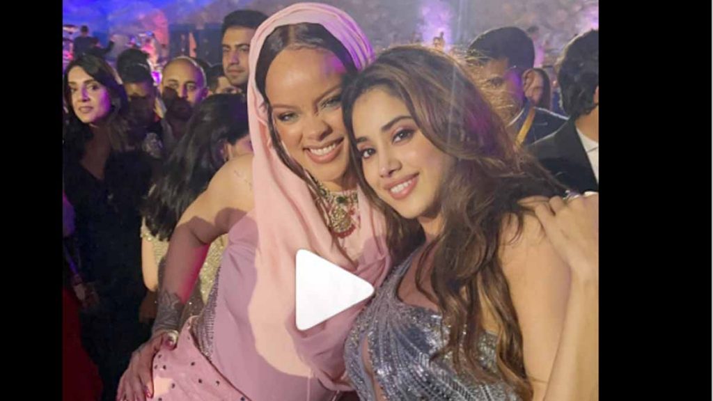 ...and Rihanna created a stir with Janhvi Kapoor on the song 'Zingaat'! Video of pre-wedding ceremony goes viral