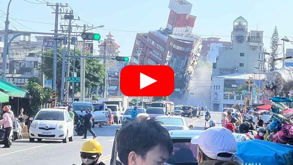 Taiwan earthquake: Strong earthquake in Taiwan, intensity 7.2, tsunami warning.. VIDEO