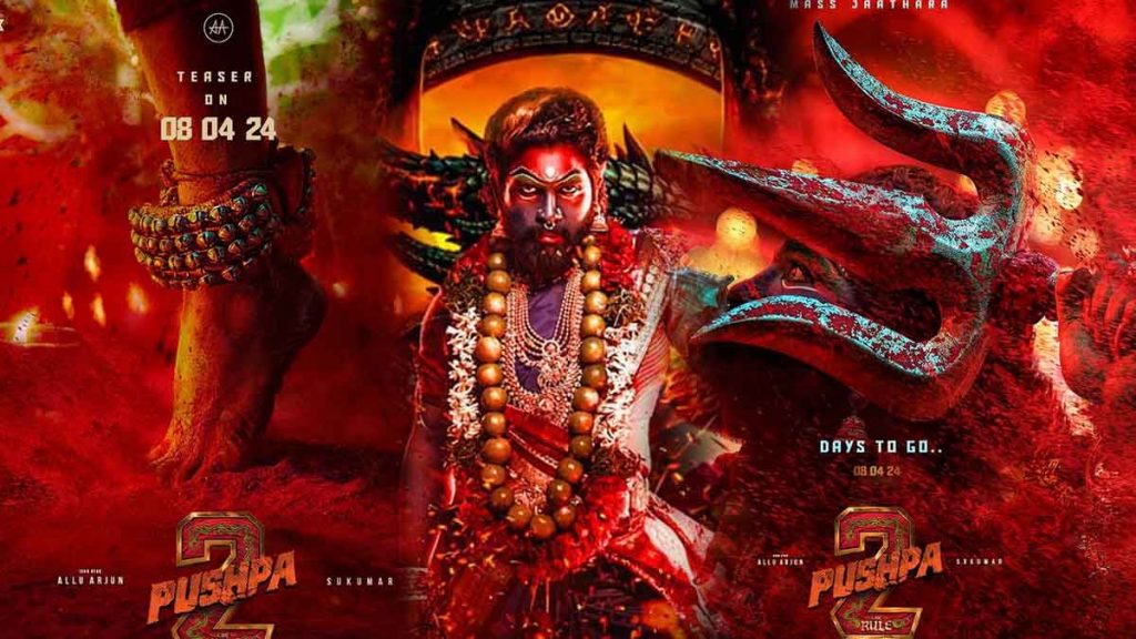 Trishul in hand, blowing conch… Allu Arjun's scary and thrilling look in 'Pushpa 2'