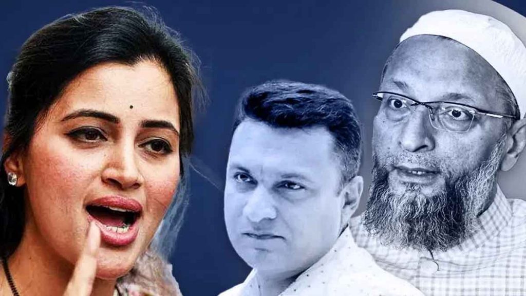 aimim chief asaduddin owaisi on bjp candidate mp navneet rana remove police for 15 second remark, lok sabha election 2024