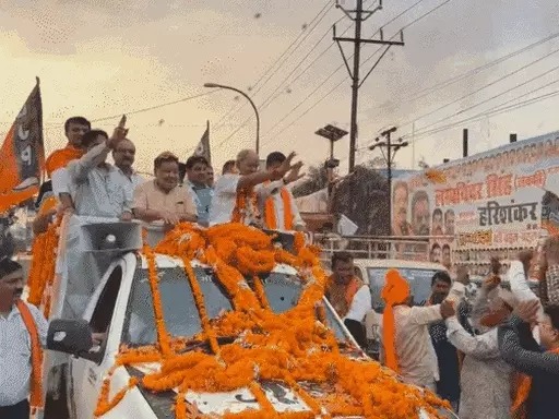 Victory Procession Of Brijmohan Agrawal :