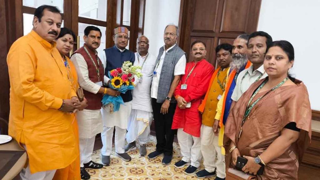 Chief Minister Sai met with the MPs of Chhattisgarh in Parliament House