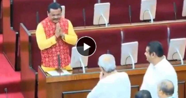 You defeated me, right…; Video of former CM Naveen Patnaik funny conversation in the assembly…