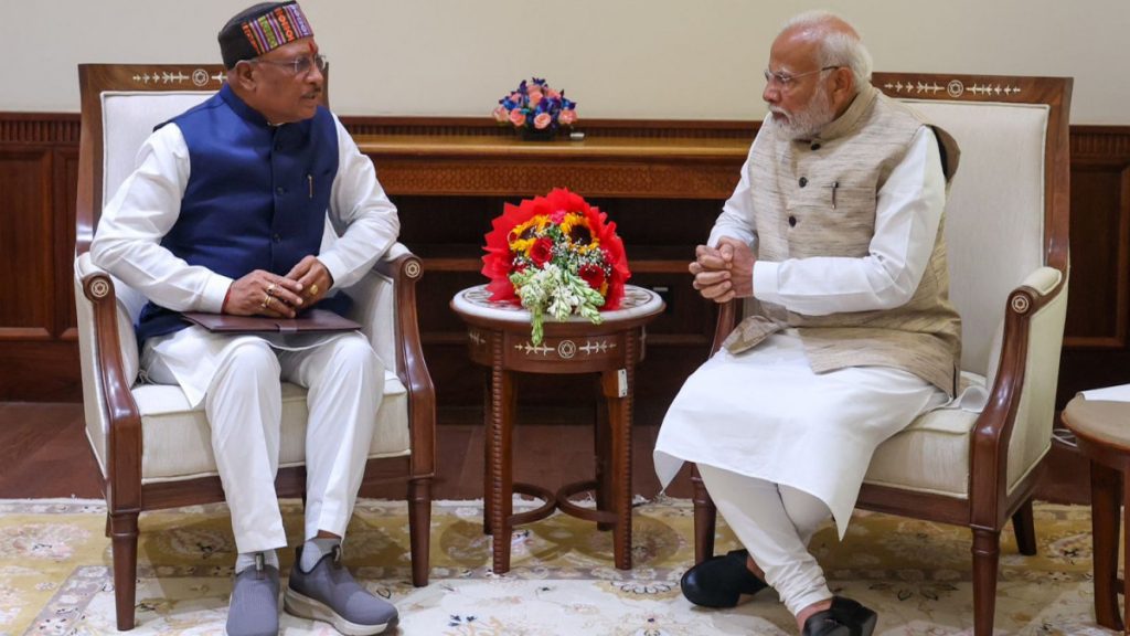 New Delhi Raipur Chief Minister Vishnudev meets Prime Minister Narendra Modi