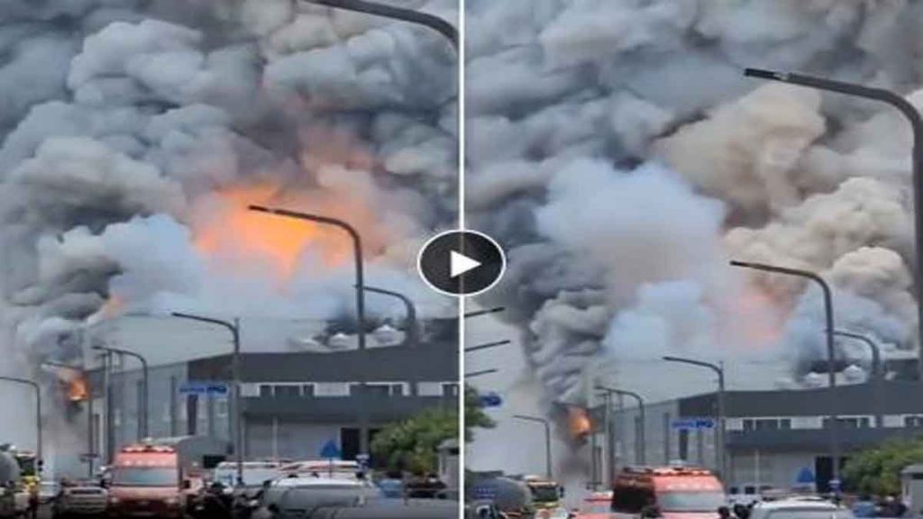 BREAKING: At least 21 people killed in fire at South Korean lithium battery plant