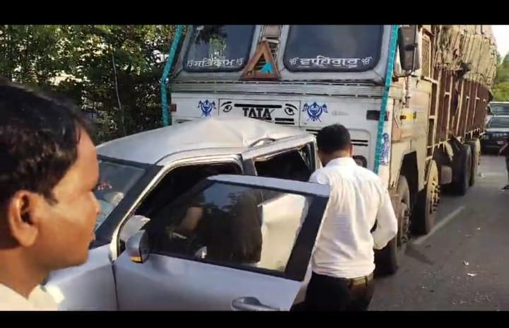 Road accident in Raipur Ring Road :