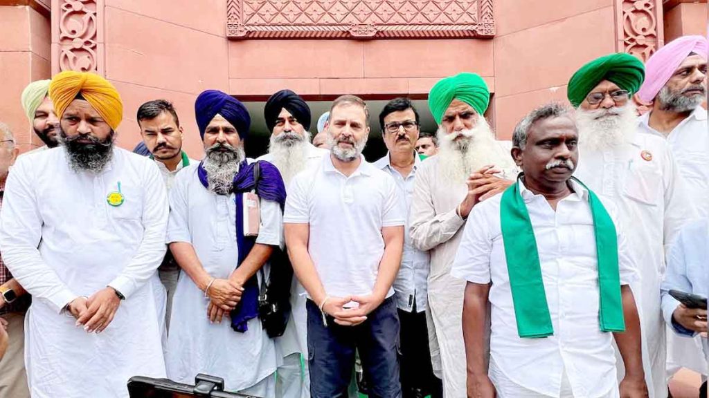 'We will put pressure on the government…; What did Rahul Gandhi say after meeting the farmers?