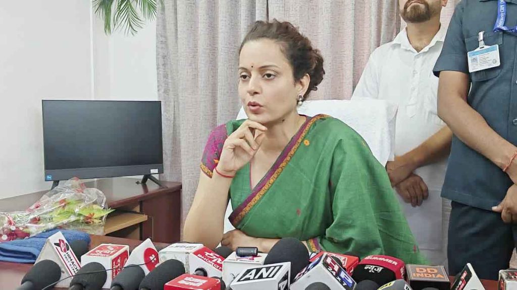 BJP MP Kangana Ranaut asks visitors to bring Aadhaar card to meet her