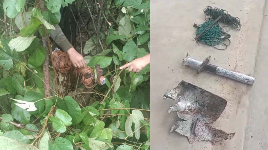 Narayanpur police naxalite encounter searching bomb recovered