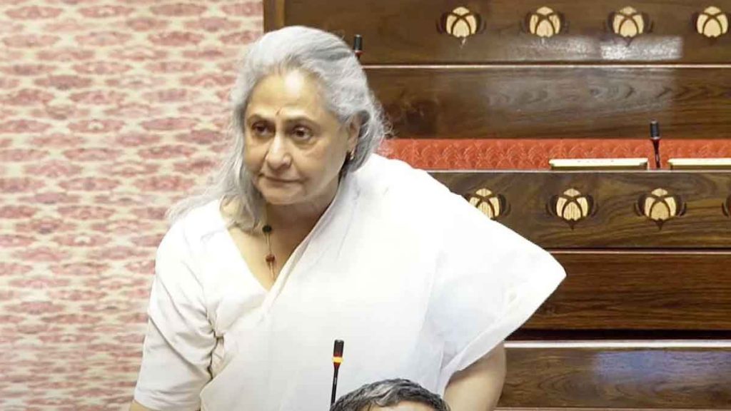 Jaya Bachchan gets angry in Rajya Sabha