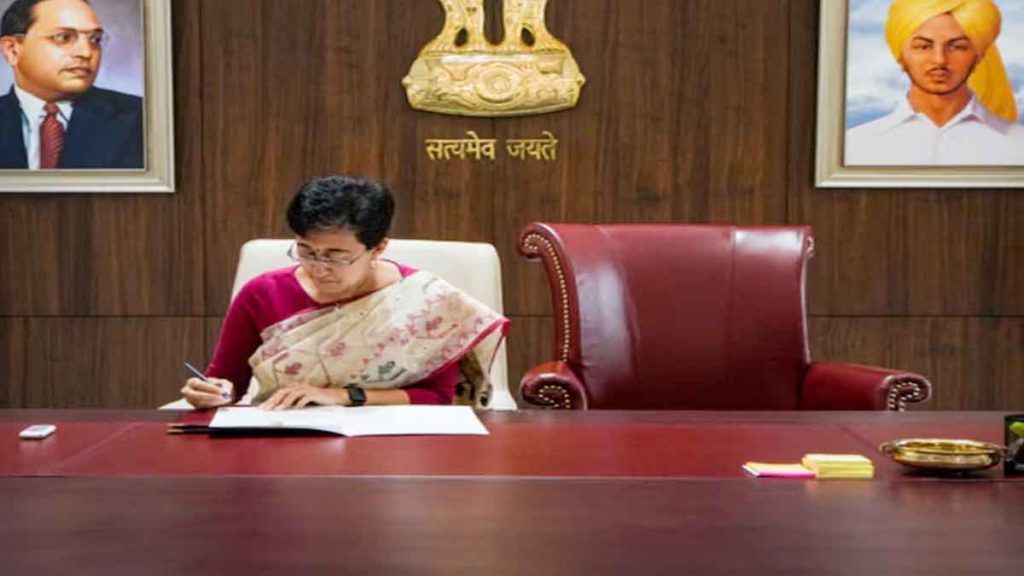 Atishi created a new history by placing two chairs