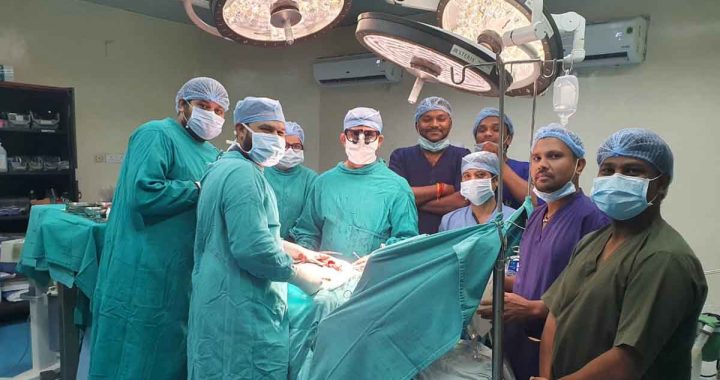 Successful surgery of a very rare mediastinal tumor located above the heart in the Heart, Chest and Vascular Surgery Department at Ambedkar Hospital