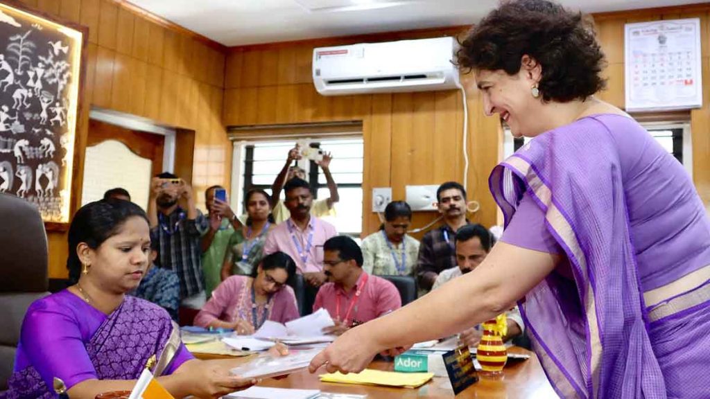 Priyanka Gandhi filed nomination from Wayanad, Congress's strong show of strength