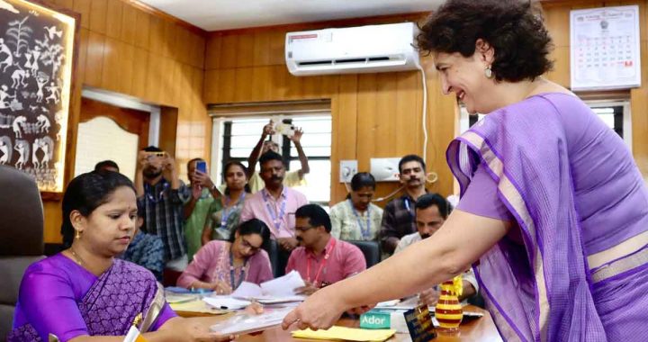 Priyanka Gandhi filed nomination from Wayanad, Congress's strong show of strength