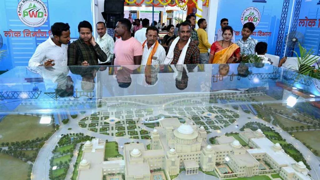 Rajyotsav: Model of new building of Chhattisgarh Vidhansabha is attracting people