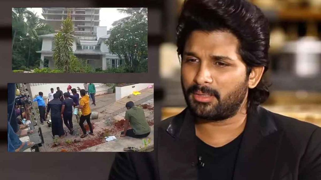 Stone pelting, sloganeering and vandalism at actor Allu Arjun's house, eight arrested