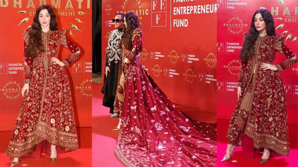 Georgia Andriani dazzles in fashion designer Lalit Dalmia's beautiful "Haute Couture" dress