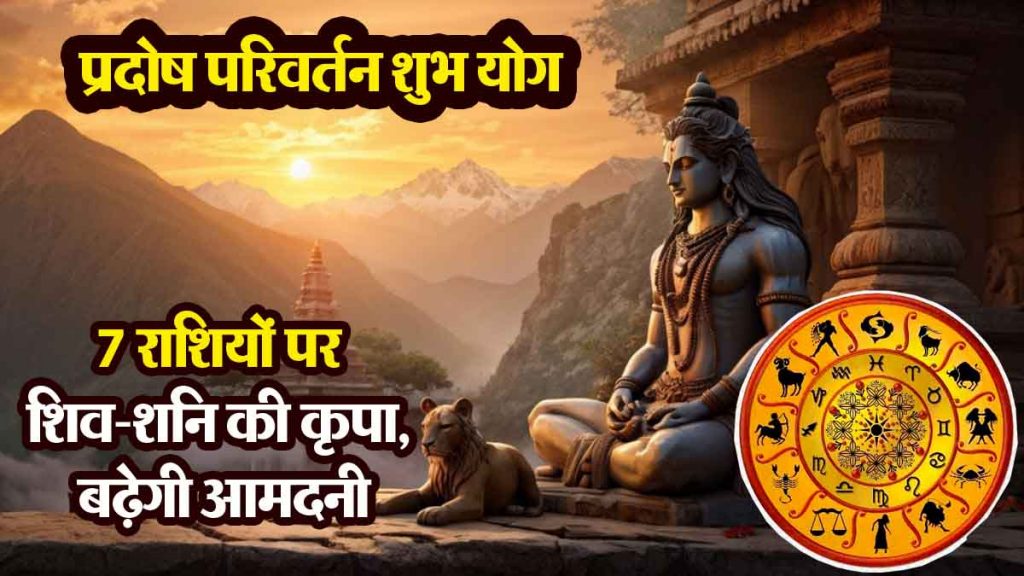 Pradosh Parivartan Shubh Yoga: Shiva-Saturn's blessings on 7 zodiac signs, income will increase; Benefits of success and progress will be auspicious!