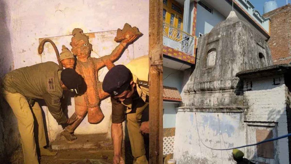 Shiv temple found during investigation in Sambhal, police opened the lock under tight security