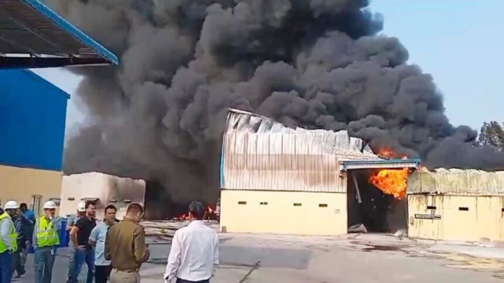 Major fire in Sanjay Chemical Plant in Bartori, Tilda Nevra