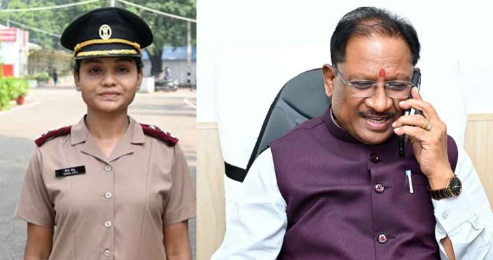 The Chief Minister praised the spirit of service to the country of Lieutenant Nursing Officer Veena Sahu and Aditya Singh, selected in the National Indian Military College