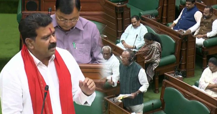 Opposition created ruckus, MLAs who reached Garbha Griha were suspended.., House proceedings continued…