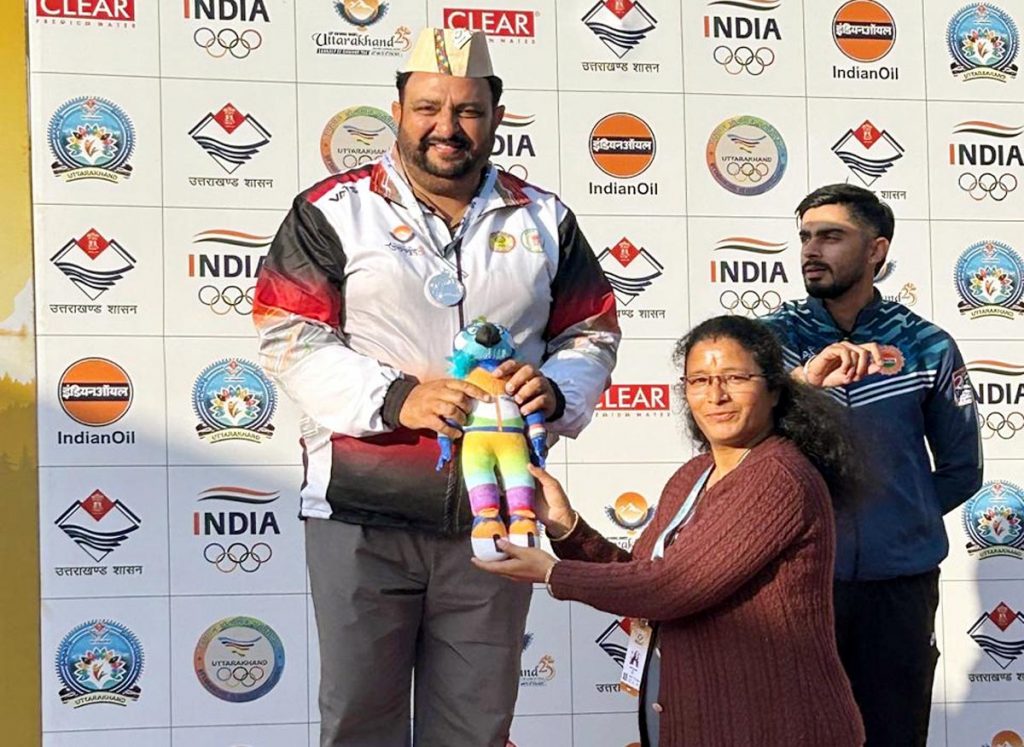 Chhattisgarh's Parampal Singh captured silver medal in 38th National Games