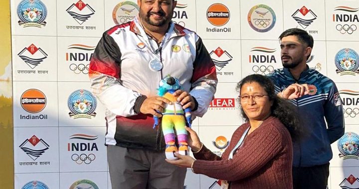 Chhattisgarh's Parampal Singh captured silver medal in 38th National Games